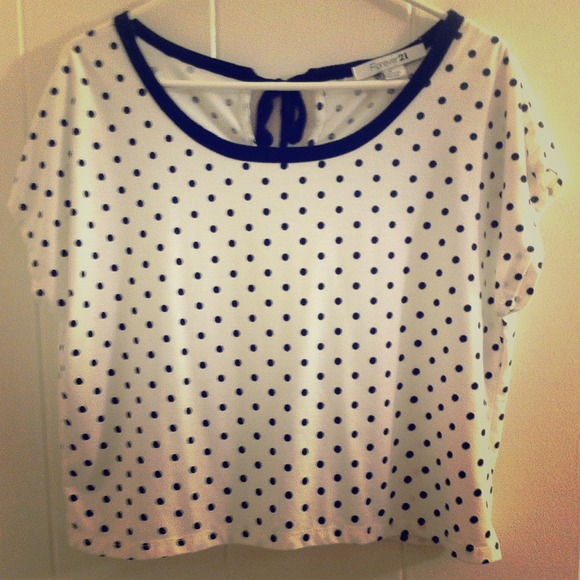 Forever 21 PolkaDot Crop Top