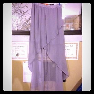 Lavender high to low skirt