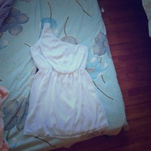 White one strapped dress