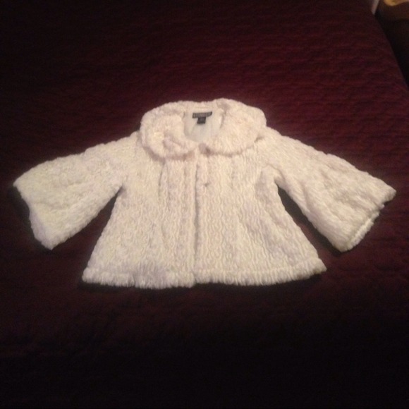 Winter White Soft Cape Like Jacket