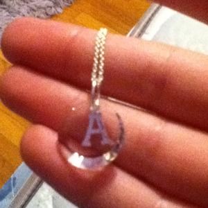 Necklace with letter A