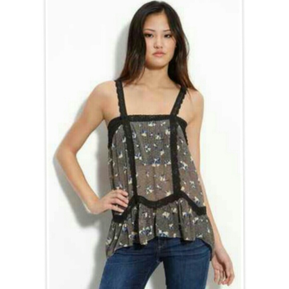 *NWT Free People Floral Top