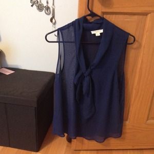 BUNDLED🌻navy tank with tie