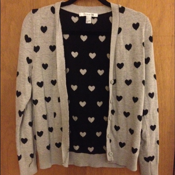 Forever 21 grey & black cardigan