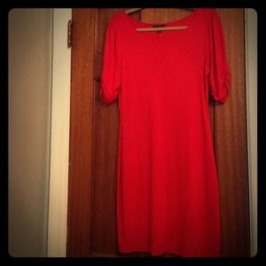 Red dress perfect for work or fun!
