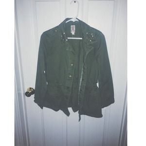 Military green jacket