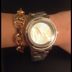 Bundle for @ppanzarino mk watch & bracelet silver