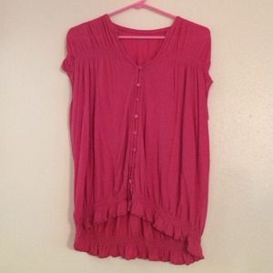 Ann Taylor Loft pink blouse small S