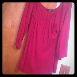 Express Red Long-Sleeve Shirt
