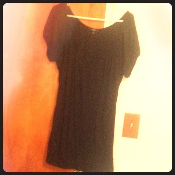 Express Black Short-Sleeve Shirt