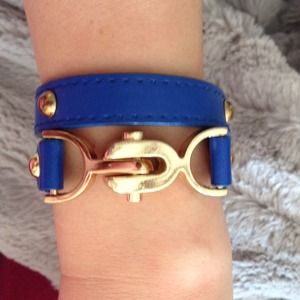 Cobalt blue wrap bracelet.