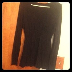 Express Black Long-Sleeve Shirt