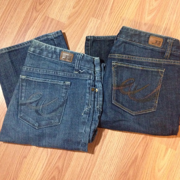 +Express+ X2 Lowrise Bootcut Jeans 2 pair lot