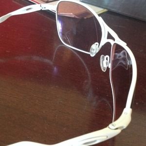 Oakley white unisex sunglasses