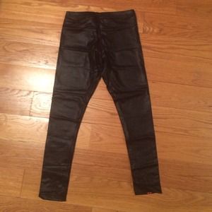 American Apparel Black Shiny Leggings