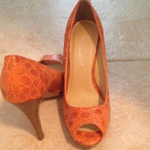 Anne Michelle orange shoes