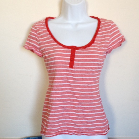 🌹🌹reserved🌹🌹Red striped top