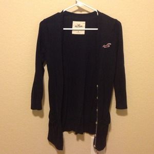 Hollister navy cardigan - size S
