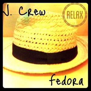 J. Crew straw fedora