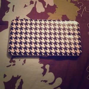 Black and white clutch