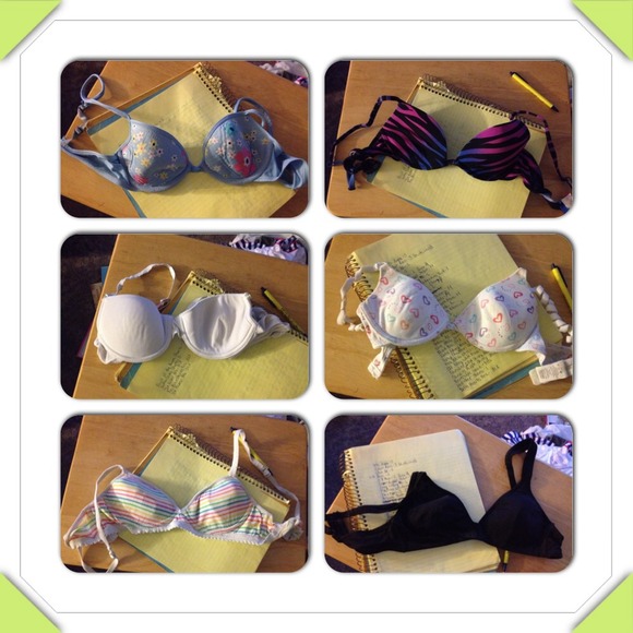 Lot of 6 bras. 34A