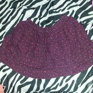 Floral print skirt