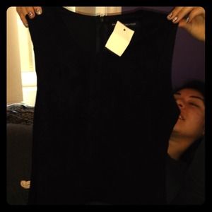 Brandy Melville Black velvet muscle tank
