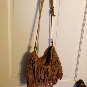 Crossbody fringe purse
