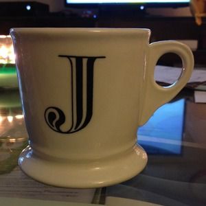 Anthropologie "J" Mug