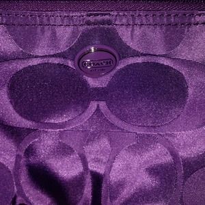 Authentic Coach Purple Clutch/wallet