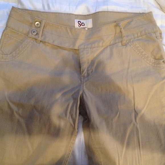 Khaki Flare Pants
