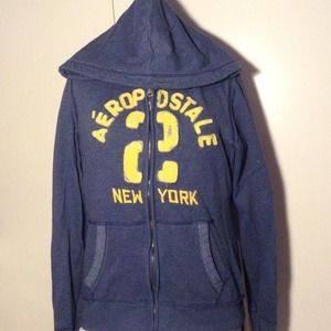 Navy Blue Aeropstale Hoodie w/zipper