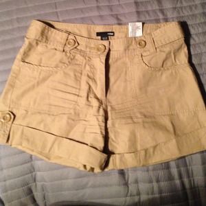 Khaki colored shorts size 6 by H & M