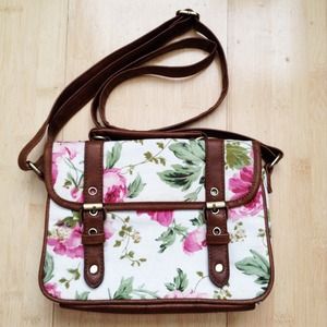 Floral cross-body bag