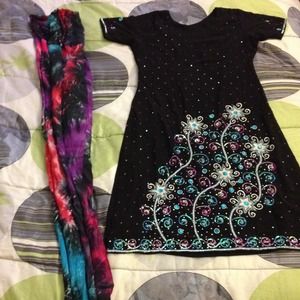 Colorful Pakistani outfit