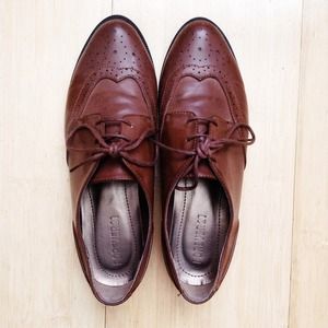 Brown oxfords