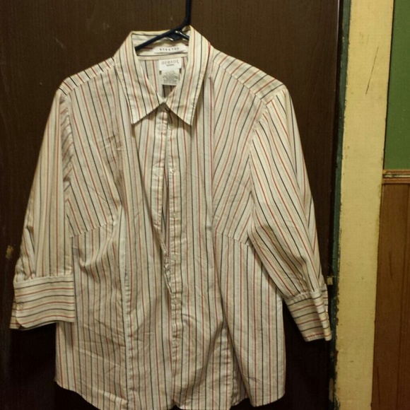 Multicolor pinstripe button up - Picture 1 of 3