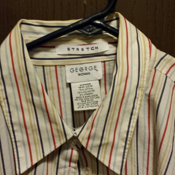 Multicolor pinstripe button up - Picture 2 of 3