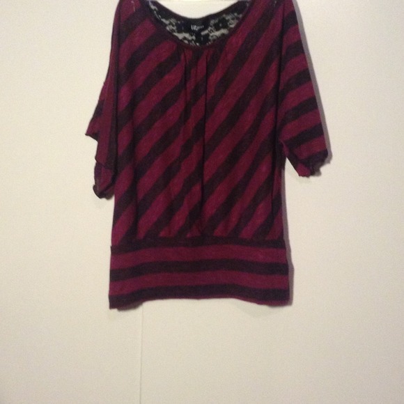 Pink and black dress shirt