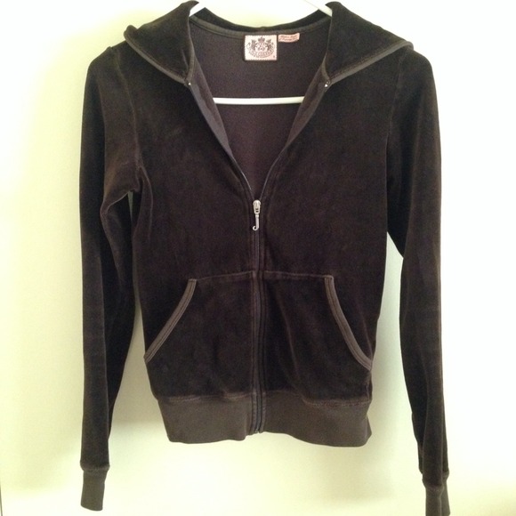 🌻SOLD🌻Dark Brown Juicy Velour Hoodie