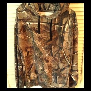 Camo sweatshirt.