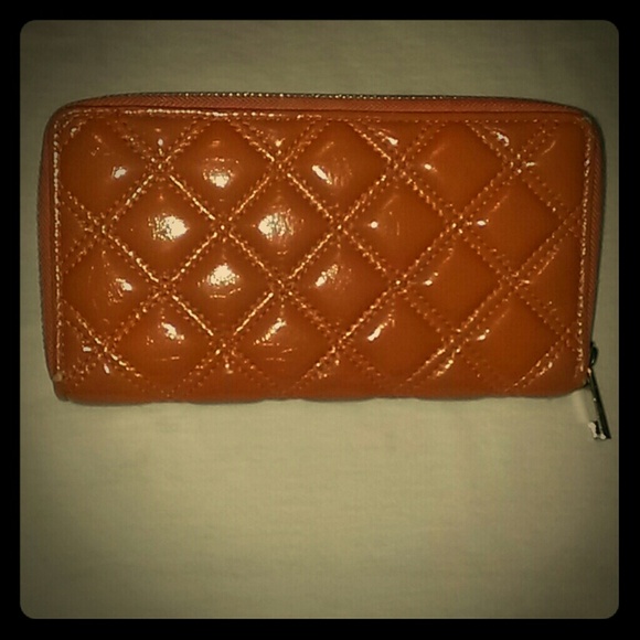 Orange wallet/mini clutch