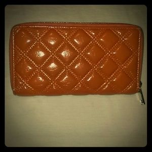 Orange wallet/mini clutch