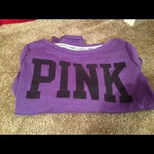 victoria secret purple sweatshirt. Size small