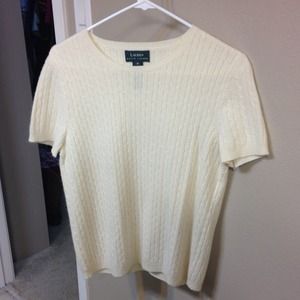 Cream colored sweater by Ralph Lauren