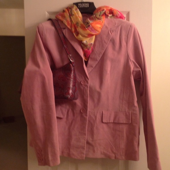 Pink Leather Jacket