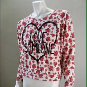 Love Someone Flower Sweatshirt Pullover Longsleeve