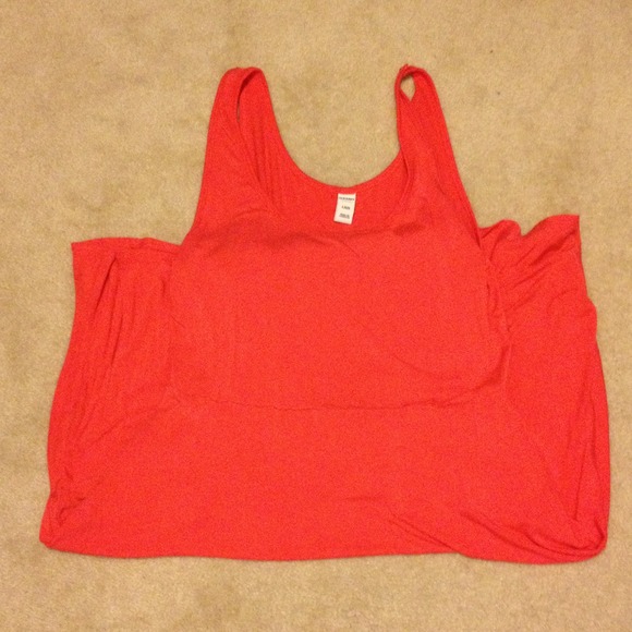 Coral tank dress