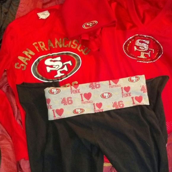 Victoria's Secret Pink San Fransisco 49ers set