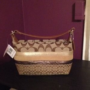 Coach top handle pouch